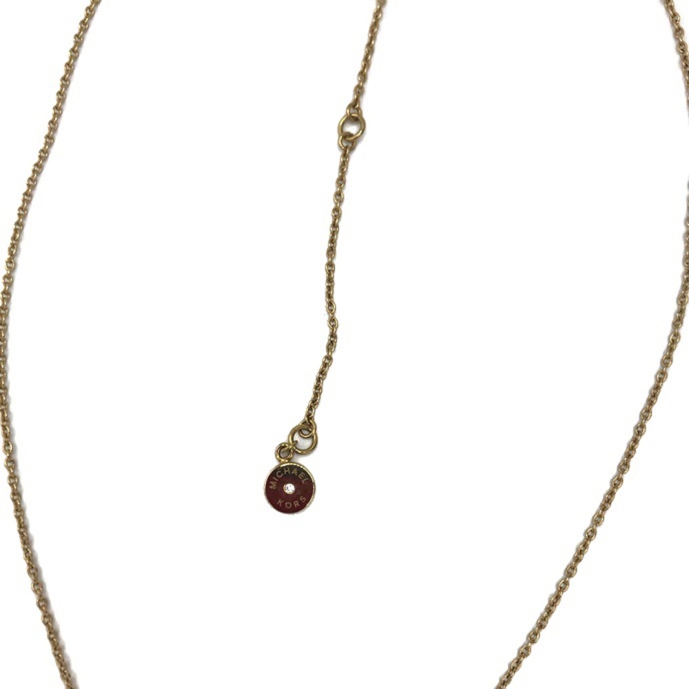 Michael Kors Black Tie Affair Gold-Tone Crystal Barrel Pendant Necklace - Picture 6 of 9